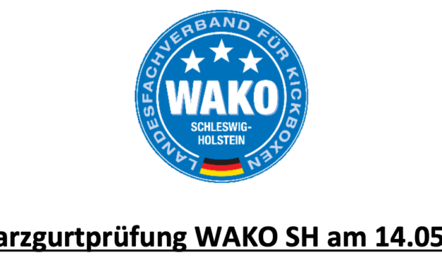 Schwarzgurtprüfung WAKO SH am 14.05.2023